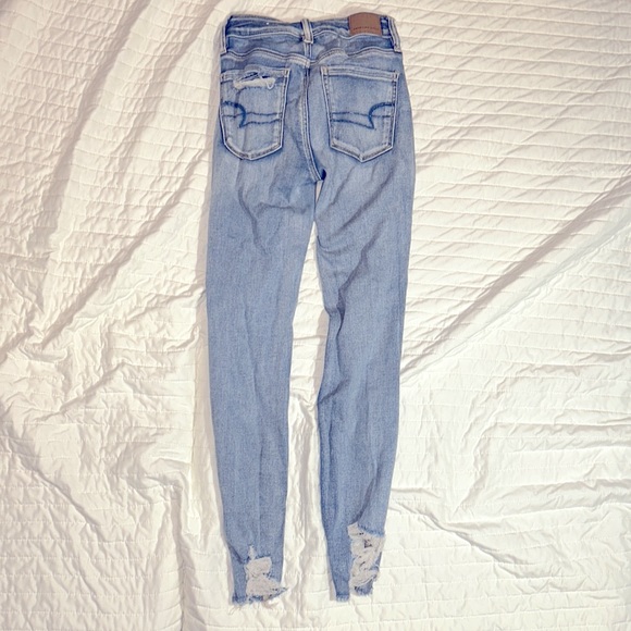 American Eagle High Rise Distressed Jean Jeggings - Picture 5 of 6